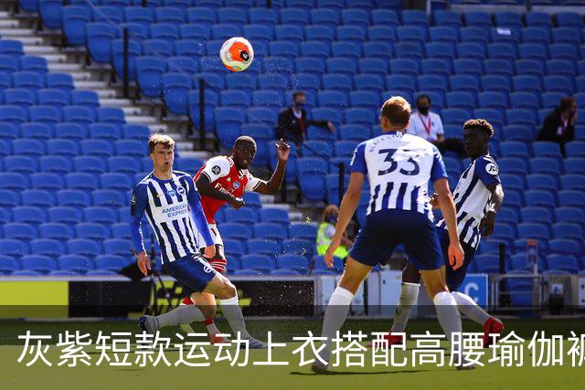灰紫短款运动上衣搭配高腰瑜伽裤，柔和配色勾勒流畅舒展身材线条